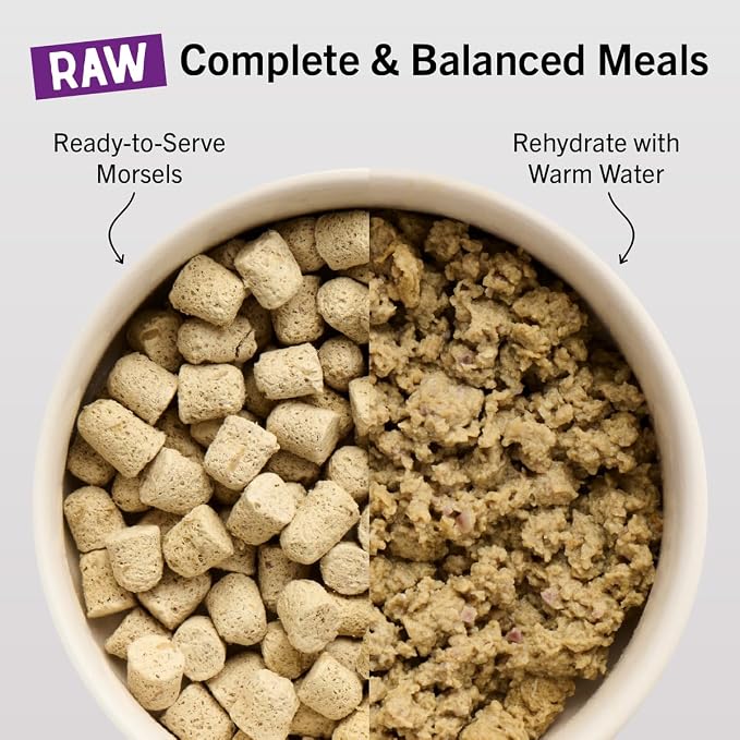 Stella & Chewy's Freeze-Dried Raw Cat Dinner Morsels - Premium Pork Recipe with 98% Responsibly-Sourced Meat & Organs - Natural Grain-Free Cat & Kitten Food - Made in USA - 18 oz