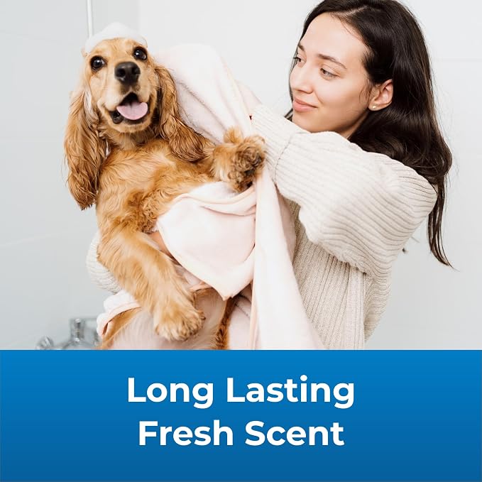 PetAg Fresh ’n Clean Oatmeal ’n Baking Soda Conditioner, Tropical Fresh Scent - 18 oz - Gently Cleans, Soothes & Deodorizes Dogs with Vitamin E & Aloe Vera - Soap Free
