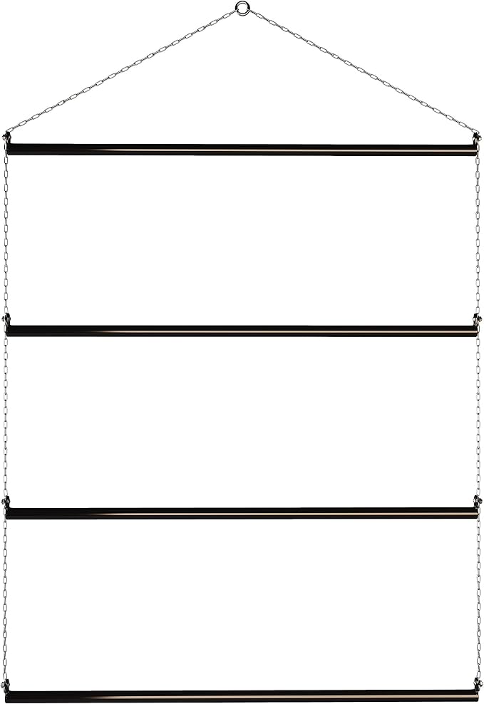 Blanket Rack 33" Wide (Black). Suitable for Horse Blankets, Saddle Blankets and Pads. Extra Wide Suitable for Western Saddle Pads