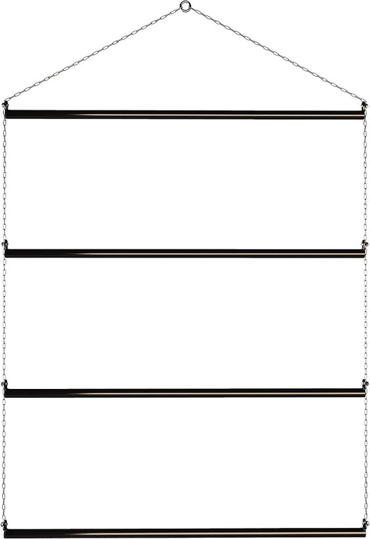 Blanket Rack 33" Wide (Black). Suitable for Horse Blankets, Saddle Blankets and Pads. Extra Wide Suitable for Western Saddle Pads