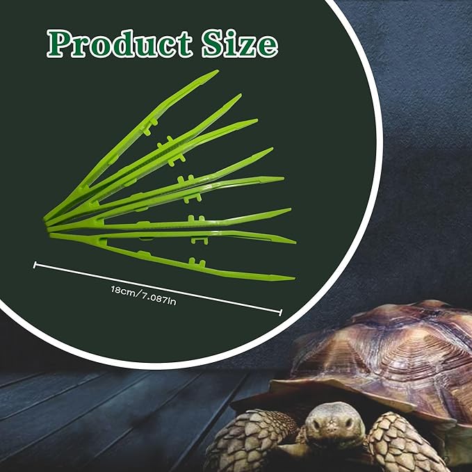 4-Pack Reptile Feeding Tongs Set - Hygienic Anti-Slip Green Tweezers for Bearded Dragons, Lizards, Snakes, Aquariums & Small Animals(Five Colors to Choose from)