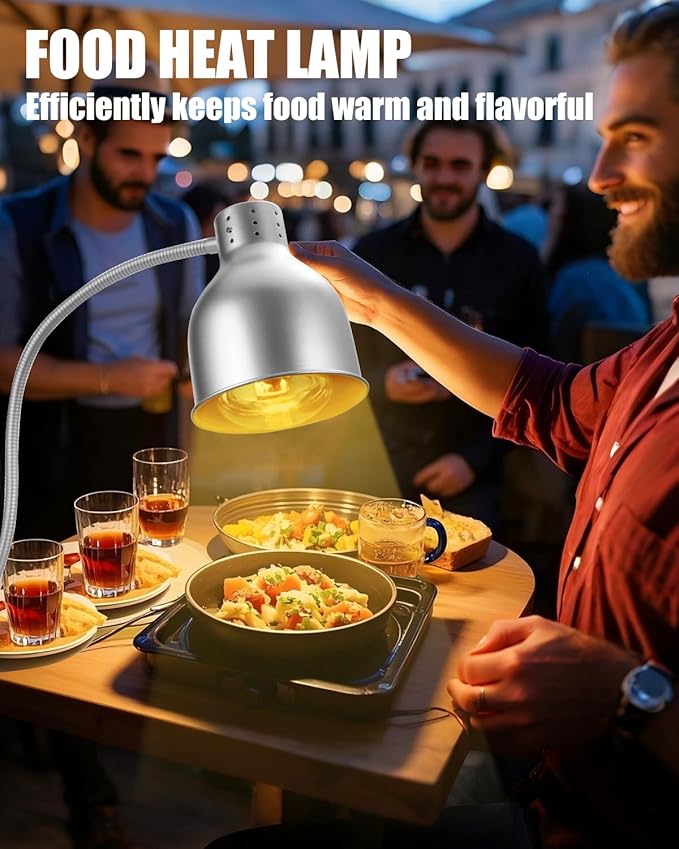 250W Heat Lamp Bulbs, 8000 Hours Rated, R40 Bathroom Shower Incandescent Light Bulb, Infrared Heating for Chickens, Reptiles, Pets, Food, E26 Base, 1 Pack