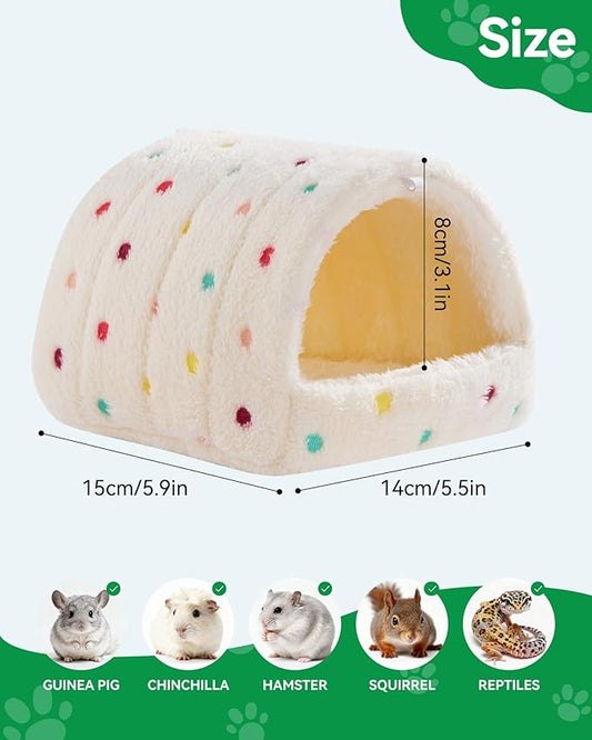 Hamster Hideout Hamster House,Washable Guinea Pig Cage Small Animal Cage Accessories for Mouse Chinchillas Hamsters Hedgehogs Ferrets Bearded Dragons and Rats
