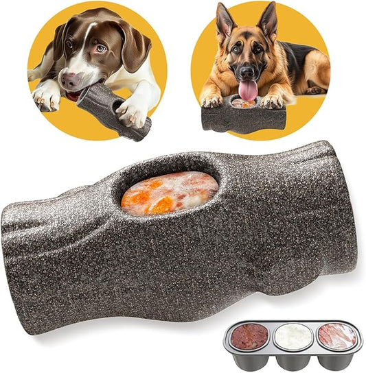 Mankoda Dog Frozen Treat Toys to Keep Them Busy - Interactive Dog Puzzle Toys with Frozen Mold, Indestructible Aggressive Chew Toys for Large Dogs, Food Grade-Easy to Clean-Reduce Anxiety-Safe Chewing