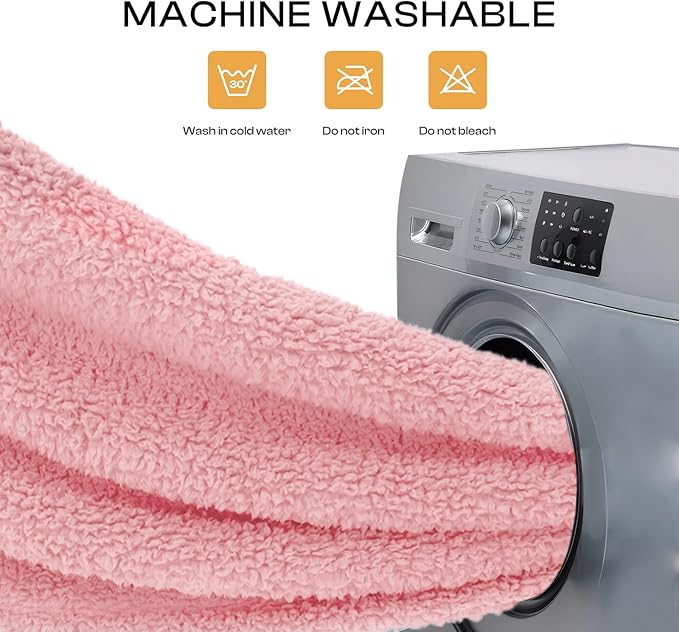 Luciphia Premium Fleece Pet Blanket for Small Medium Dogs Puppy Soft Sherpa Calming Cat Throw Blankets(Pink,41x31 inches)
