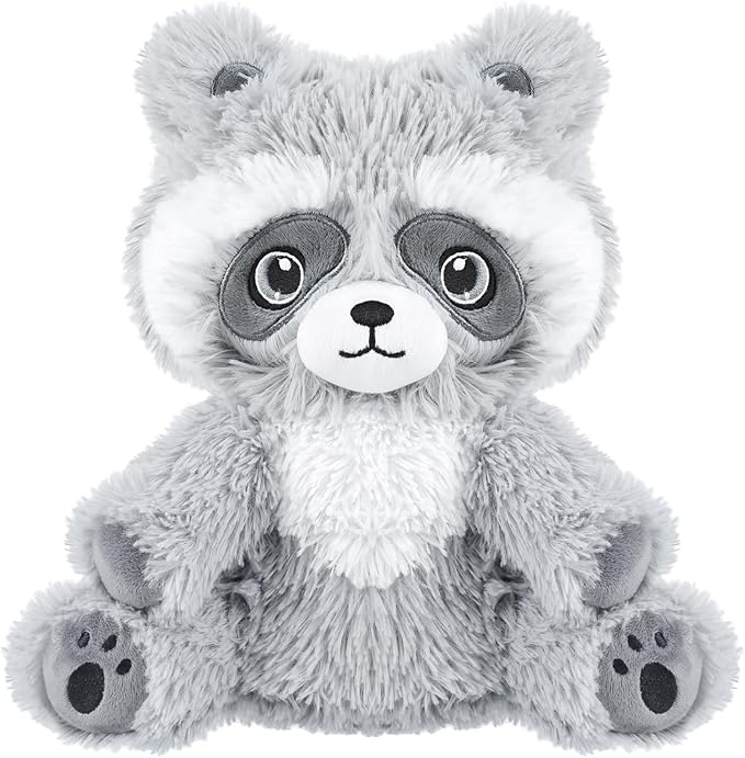SuzziPals Heatable & Coolable Raccoon Stuffed Animal, Microwavable Heating Pad Plushies for Soothing & Relaxation, Heated Stuffed Animals with Lavender Scented, Raccoon Gifts