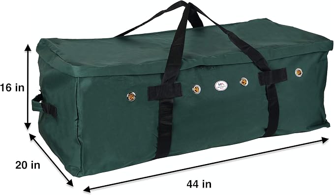 Majestic Ally 1200 D Nylon Fabric Large 44” x 20” x 16” and Extra Large 52" x 27" x21" Heavy-Duty Hay Bale Storage Bag (Hunter Green, Large)