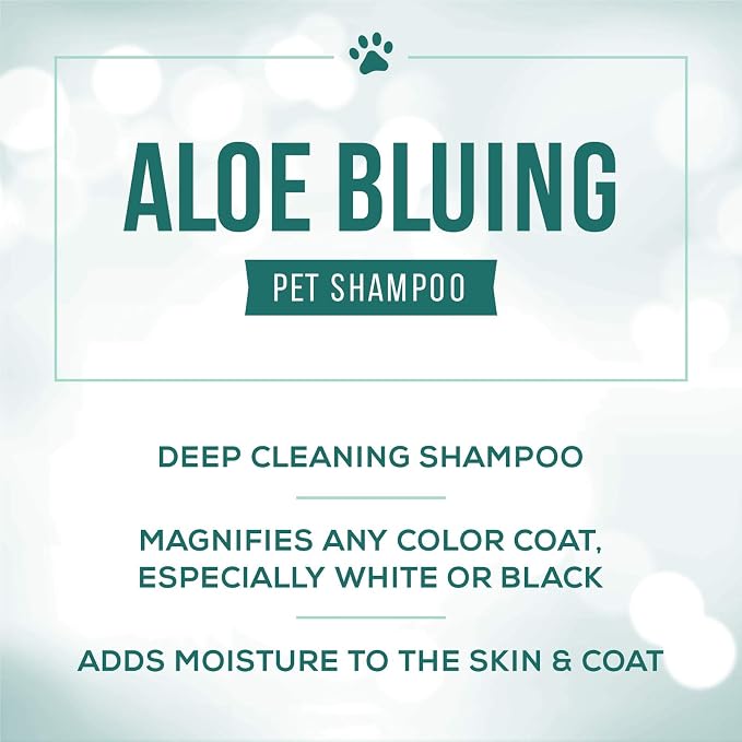 Nature's Specialties Bluing Ultra Concentrated Dog Shampoo for Pets, Makes up to 4 Gallons, Natural Choice for Professional Groomers, Optical Brightener, Made in USA, 32 oz