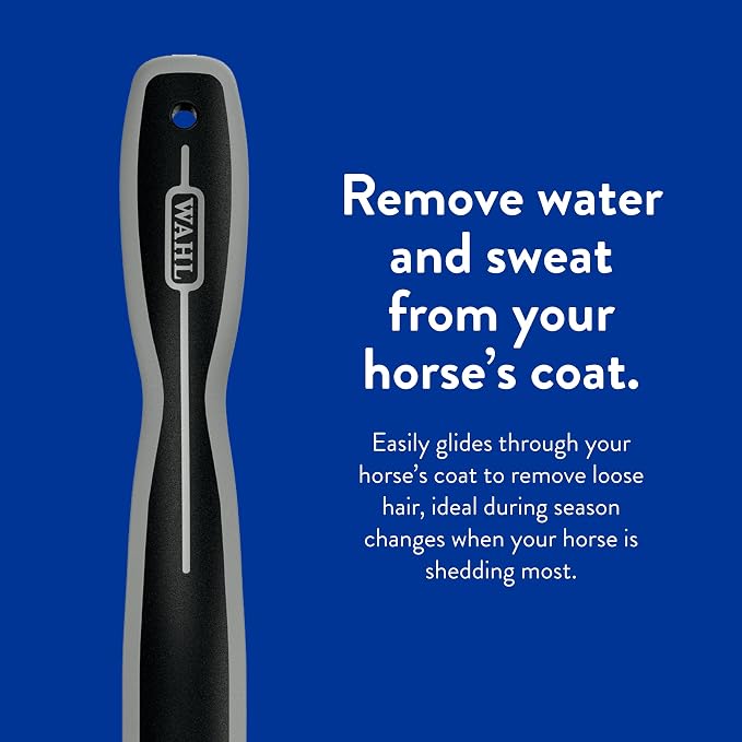 WAHL Professional Animal Equine Grooming Sweat Scraper Horse Tool - Black