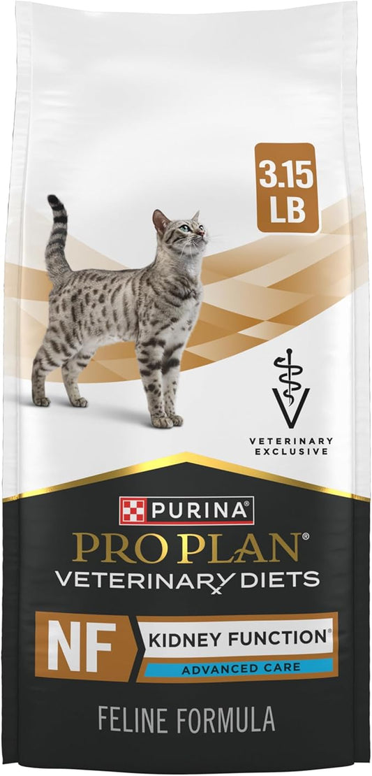 Pro Plan Veterinary Diets Purina NF Kidney Function Advanced Care Feline Formula Dry Cat Food - 3.15 lb. Bag