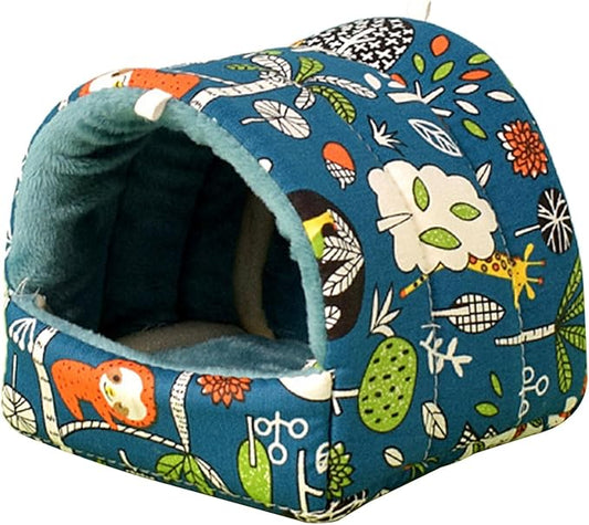 Pet Hammock Bed Habitat Decors Cage Hideouts Resting Mats Ferrets Play Winter Hideaways Pet Supplies Washable for Small Animals Hanging Bed for Small Pets