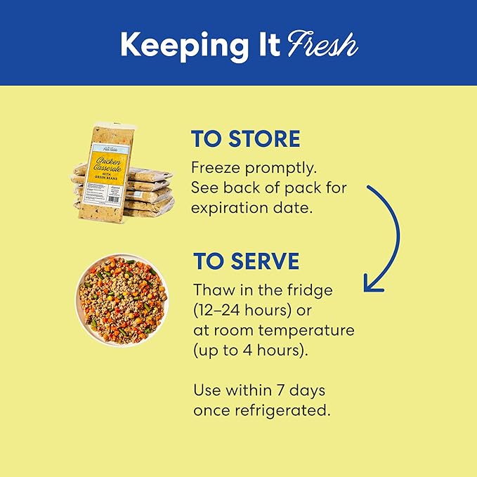 The Pets Table Human-Grade Chicken Casserole Fresh Dog Food, Dog Food Topper or Complete Meal, 9 Count of 34-oz Pouches, 19lbs