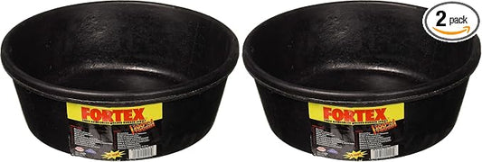 Fortex Feeder Pan for Dogs/Cats and Horses, 4-Quart (Pack of 2)