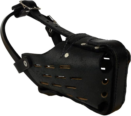 RedLine K-9 Leather Dog Muzzle (Large)