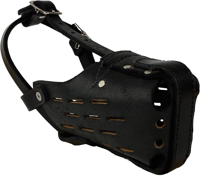 RedLine K-9 Leather Dog Muzzle (Medium)