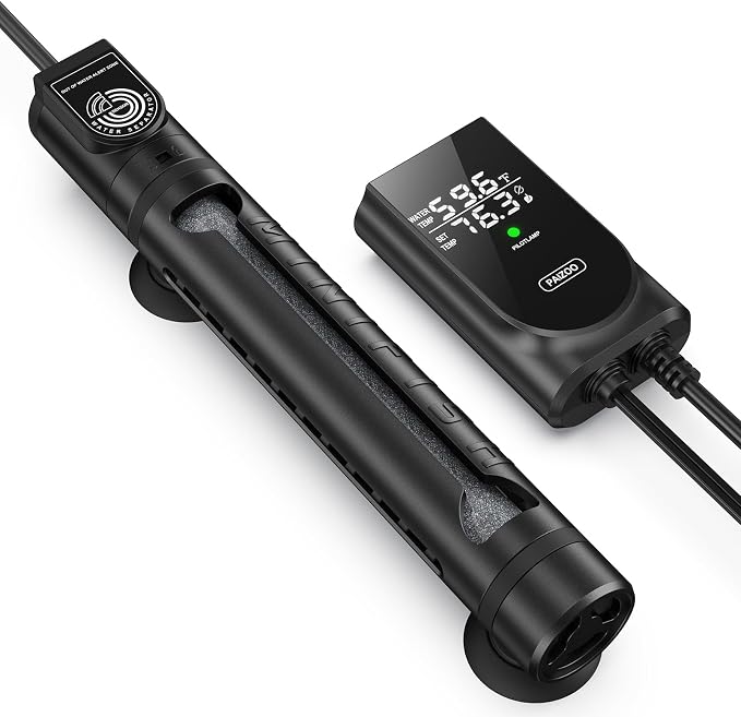 PAIZOO 300W Aquarium Heater, Low Water Line Turtle Heater LED Controller | Low Water Level Design, Real-time Temp Display, Dual Temp Control System, Energy-saving Mode, Precise Temp Control