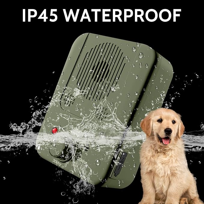 Anti Barking Device, Dog Barking Control Device for Dogs, Dog Barking Deterrent Devices, Ultrasonic Dog Barking Silencer for All Dogs Indoor Outdoor, Bark Box Stop Dog from Barking (Green)