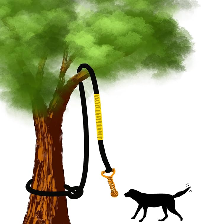 Dog Bungee Toy 20.35 ft Reinforced Interactive Rope with Two Replacement Refills - Dog Rope Toys Interactive Toys