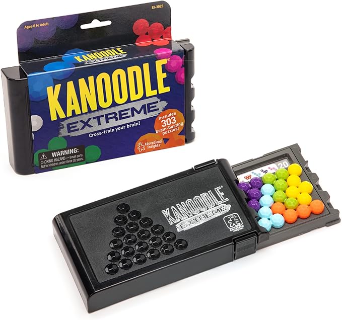 Educational Insights Kanoodle Extreme - 3D Brain Teaser Puzzles for Kids, Spatial Puzzle Games for Adults, Teens and Kids, Problem Solving Toys and Logic Puzzles, Single Player Games