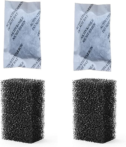 4pcs Bio-Sponge Filter Replacement for 6W 15W Ultra Quiet Fish Tank Filter 4-in-1 Internal Aquarium Filter