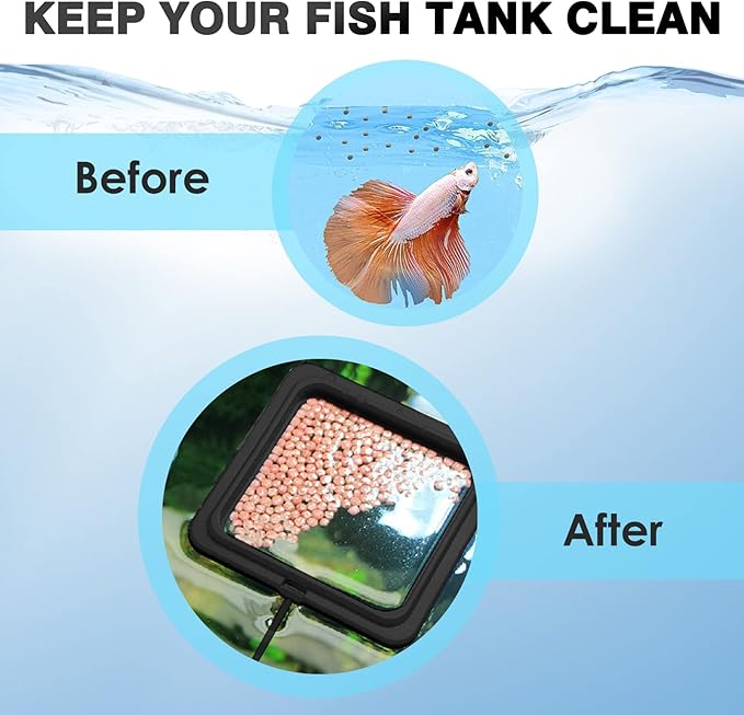 Fish Feeding Ring, Automatic Aquarium Accessory, Prevents Uneaten Food, Ideal for Busy Owners, Made from Durable Materials, Easy to Install and Adjust
