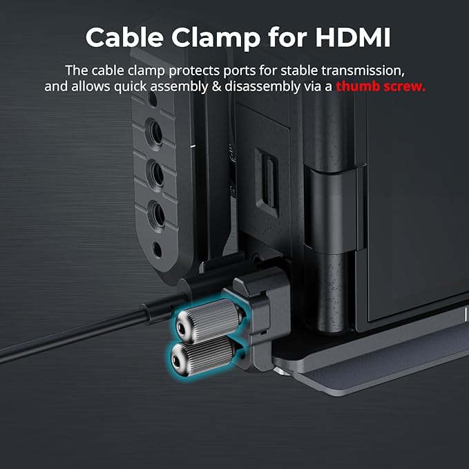 SMALLRIG ZV-E10 II HawkLock Quick Release Cage Kit for Sony ZV-E10 II with Cable Clamp for HDMI, Built-in Ergonomically Designed Silicone Handle, Quick-Release Plate for Arca, QD Socket