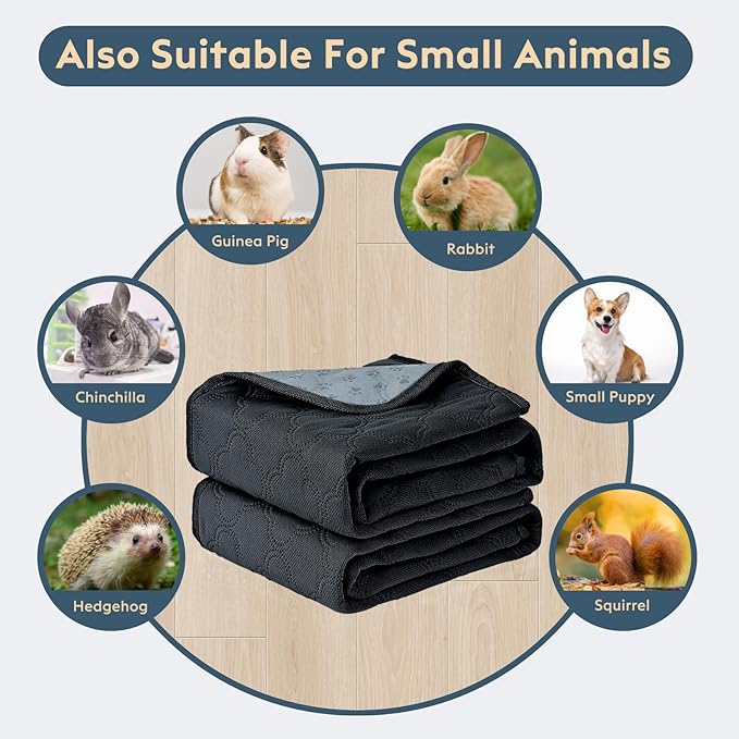 FunFurry Washable Pee Pads for Dogs - 2 Pack Reusable Pee Pads，Waterproof Puppy Pads，Pet Training Pads，Super Absorbent with Dog Paw Shape Non-Slip Backing (Dark Grey, 18" X 24" - 2 Pack)
