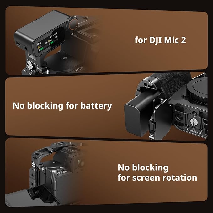 SmallRig A7 V / A7 IV / A7R IV / A7R V / A7S III / A1 Camera Cage with Built-in Slot for AirTag, for Sony Alpha 7 V / 7R V / 7 IV / 7S III / 1 / 7R IV