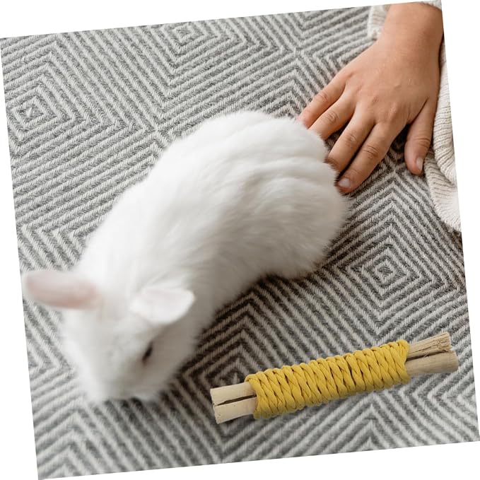 Beaupretty 20pcs Small Animal Chew for Rabbits Hamsters Parrots Dental Care Molar Sticks Natural Treats for Teeth Cleaning and Grinding