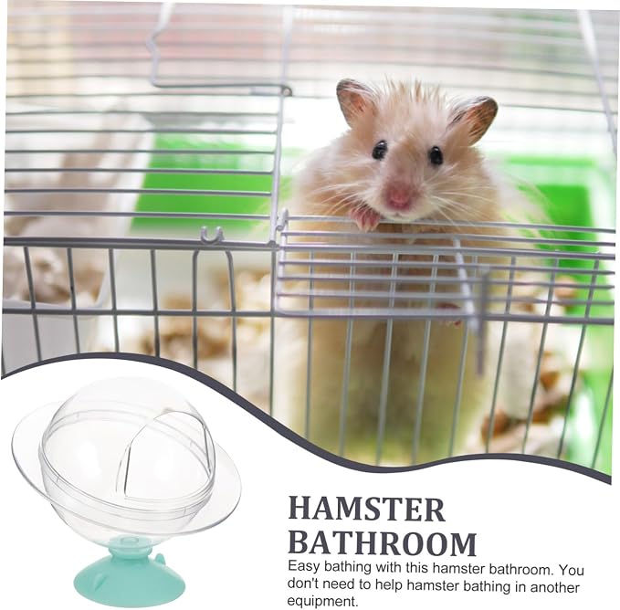 GANAZONO Hamster Sand Bath Tub Multi-use Bathing Toilet Accessory for Pets Deep Edges to Hold Bath Sand Design for Hamsters Mice and Guinea Pigs for Indoor Use