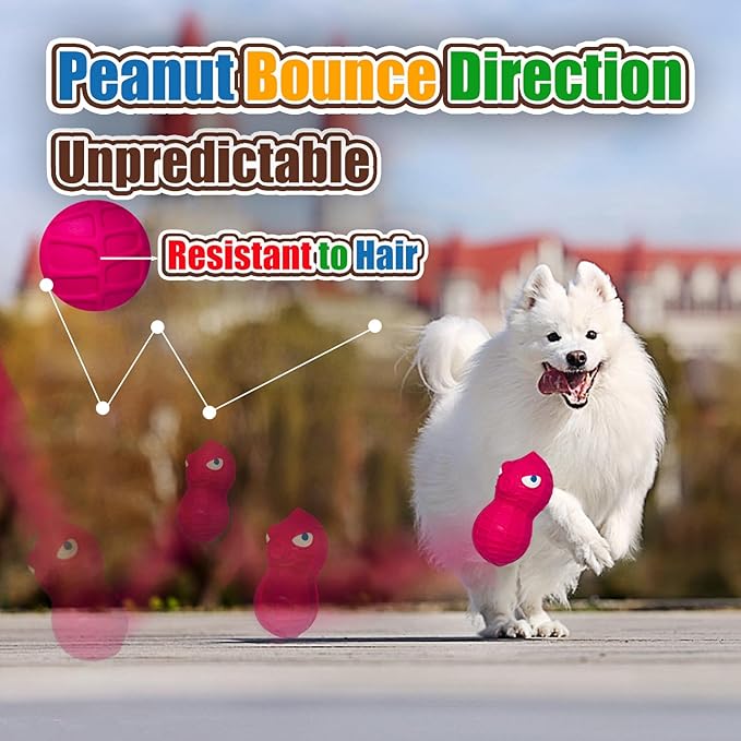 HOLYSTEED Latex Squeaky Dog Toys for Medium Dogs – Natural Latex Squeaky Balls for Dogs, Soft Rubber Dog Squeak Toys with Squeaker, Interactive Fun for Indoor & Outdoor Play