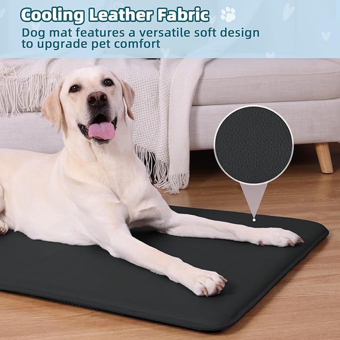 Large Dog Crate Pad Bed, Waterproof Pet Bed for Large Dogs, Outdoor Pet Bed with High Resilience Foam,Wipe Clean & Easy Rinse, Anti Slip 41 inch Black