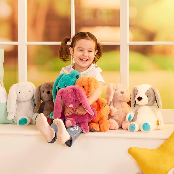 B. toys – Plush Elephant Doll – Stuffed Animal Toy – Soft & Cuddly for All Ages – Machine Washable – Newborn + – Moony Miles