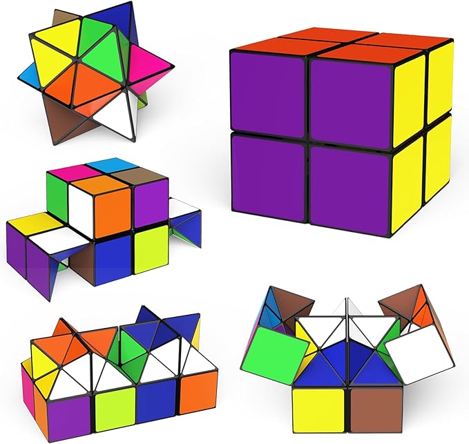 Star Cube Magic Cube Set, 2 in 1 Yoshimoto Cube for Kids and Adults, Toy for Boys and Girls Ages 8-12