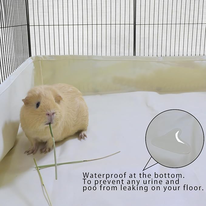 Guinea Pig Waterproof Cage Liner C&C 2x3,Guinea Pig Cage Canvas Bottom Replacement 42x28 Beige (C&C 2x3)