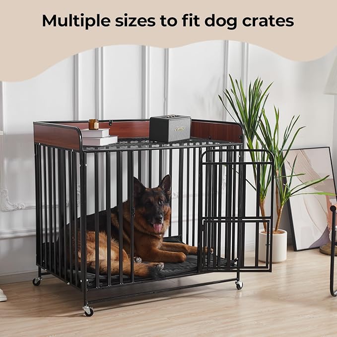 Chew Proof Dog Crate Pad - Indestructible Durable Dog Bed for Aggressive Chewers, Machine Washable & Waterproof Indoor Outdoor Tough Kennel Pad for Small Dogs (X-Small (17"x23"))