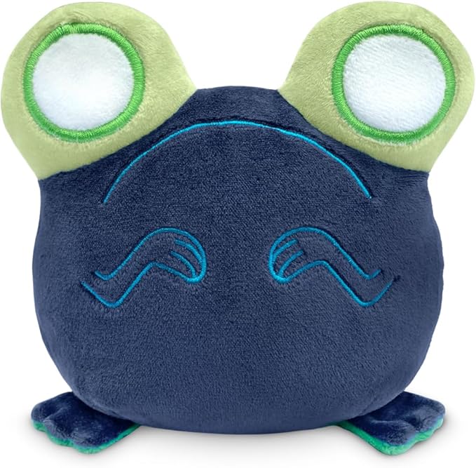 TeeTurtle Twisted Cryptids Loveland Frog Reversible Plushie 4" - Cute Kawaii Soft Stuffed Animal