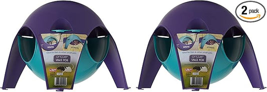 Lixit Igloos and Hideaways for Guinea Pigs, Rats, Mice, Hamsters, Gerbils and Other Small Animals (Assorted Pack of 2, Large Space Pod)