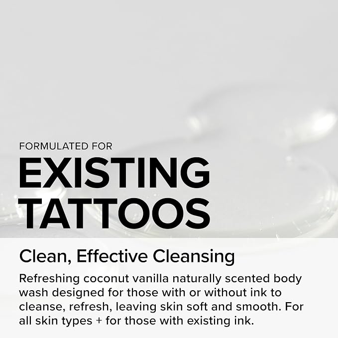 Mad Rabbit Refresh Body Wash - Tattoo Aftercare, Cleansing Ingredients Made For All Skin Types, Gentle, Anti-Aging & Hydrating Formula (16oz)