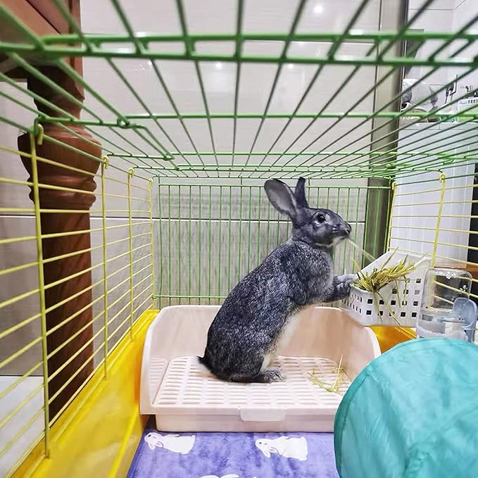 Tfwadmx Rabbit Hay Feeder Hay Rack Manager Holder Plastic Food Bowl Use for Grass Ideal for Bunny Guinea Pig