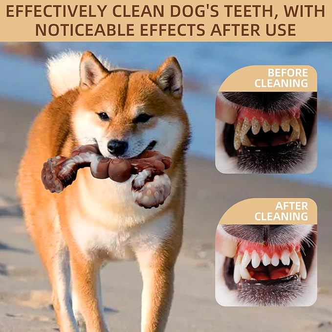 Indestructible Dog Toys for Aggressive Chewers, Tough and Durable Chew Toys for Large Medium Dogs, Interactive Dog Chew Toys to Keep Them Busy (D Crab)