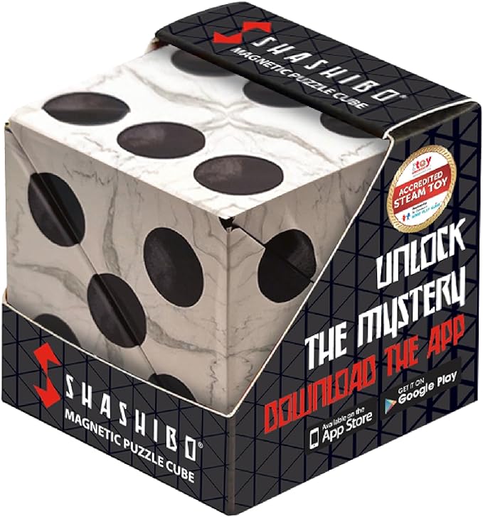 Shashibo Shape Shifting Box - Award-Winning STEM Fidget Toy with Ultra Strong Magnets - Puzzle Cube Transforms Into 100+ Shapes, Perfect Sensory Gift for Kids, Teens, and Adults (Renaissance)