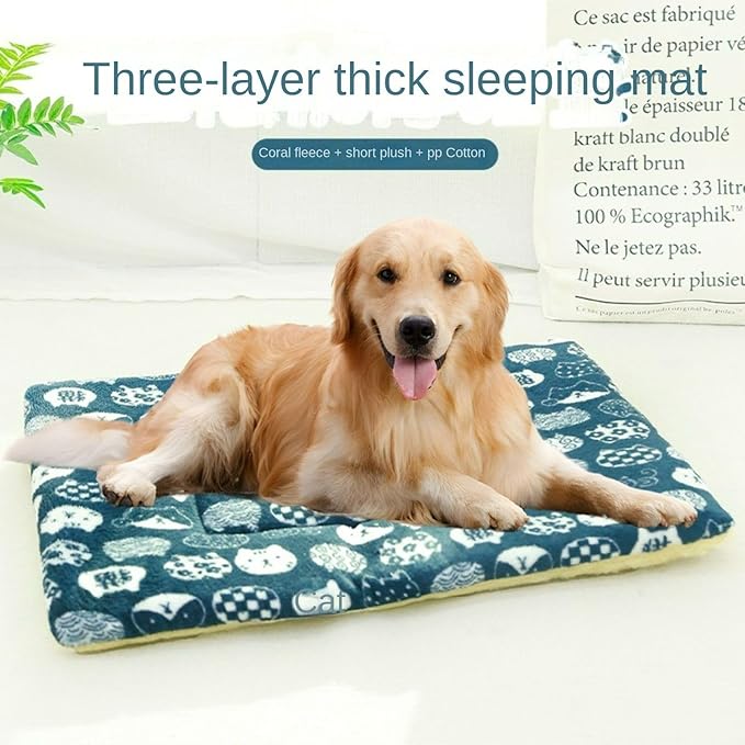 Double Sided Plush Small Animal Bed, Washable Guinea Pig Bunny Bedding, Reversible Flannel Mat for Hamster Ferret Rabbit Cat Dog, Cozy Fleece Cage Liner Pad (Star-Foundation)