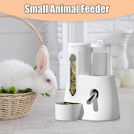 Guinea Pig Water Bottle Hamster Bottle with Stand Automatic Feeder and No Drip Water Dispenser Large Capacity Leakproof Automatic Feeder Cage Accessories for Small Animals