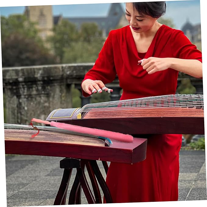 Milisten Guzheng Cleaning Brush Zither Care Brush Soft Rabbit Hair String Instrument Musical Instrument Cleaner