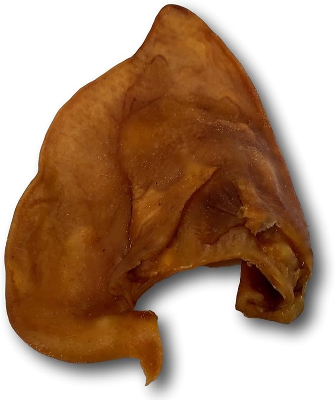 Top Dog Chews – 100 Pack, Pig Ears for Dogs, Whole, Full Uncut American Made, Single Ingredient, Thick, Large Dog Treat for Small, Medium or Large Breeds, Bulk Dog Chews (100 Pack)