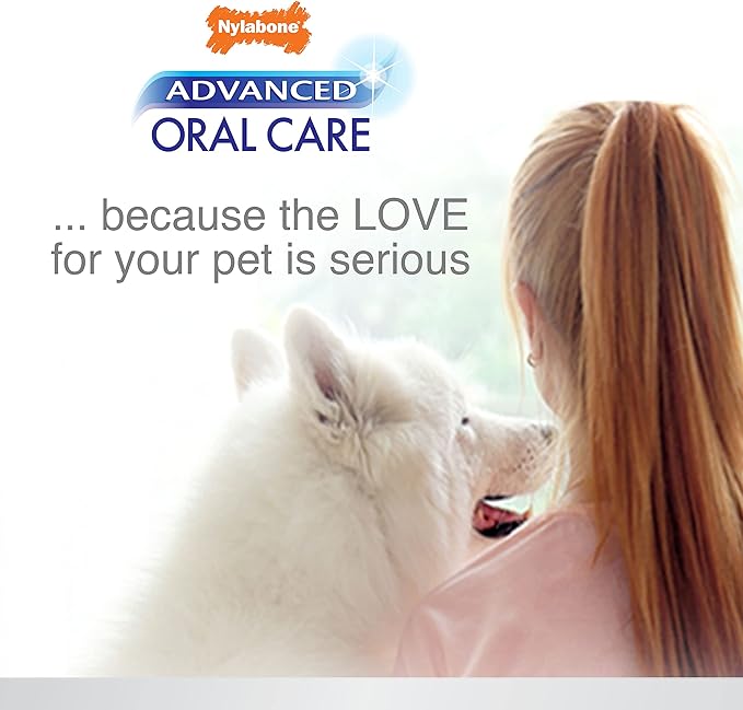 Nylabone Advanced Oral Care Pet Dental Foam Tartar Remover & Breath Freshener for Dogs, Dog Teeth-Cleaning, 4 oz.