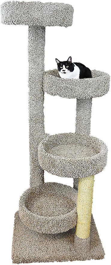 New Cat Condos 190113-Neutral Color Solid Wood Large Cat Playground, Neutral, Large