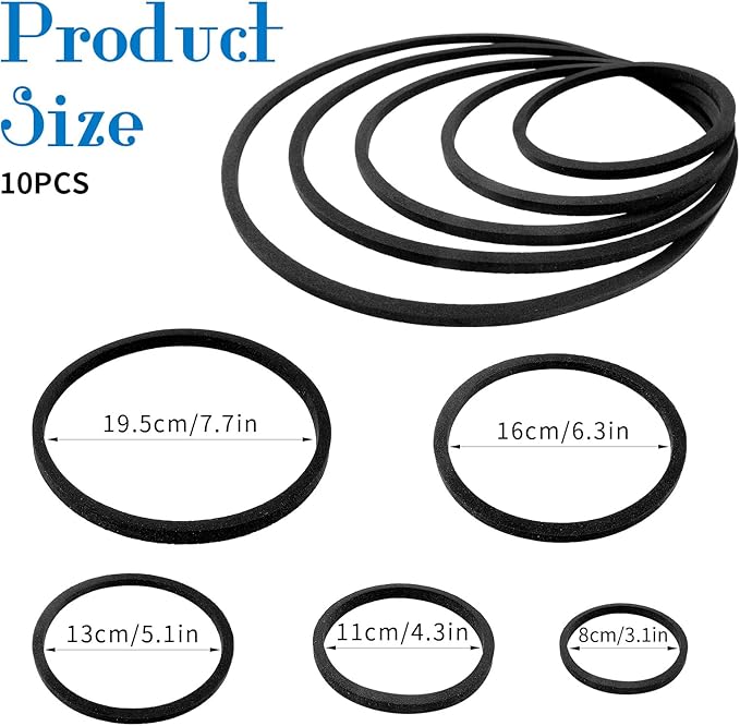 10PCS Fish Feeding Ring Set, Aquarium Floating Plant Barrier, Multi-Size Betta Feeding Rings for Fish Tank, Black Floating Food Feed-ing Rings