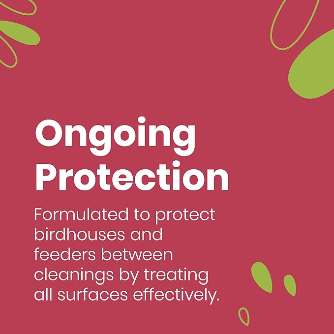 Good Salt Pet Bird Feeder & Bird House Protectant Spray, Natural Bird-Friendly Formula to Reduce Buildup & Extend Time Between Cleanings, 32 Ounce Bottle, 2 Pack